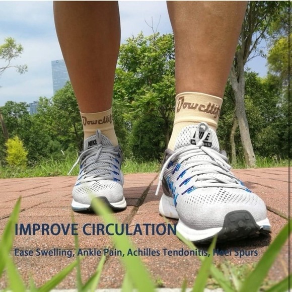 New Dowellife Plantar Fasciitis Socks, Ankle Brace Compression Support Sleeves L - Picture 3 of 10